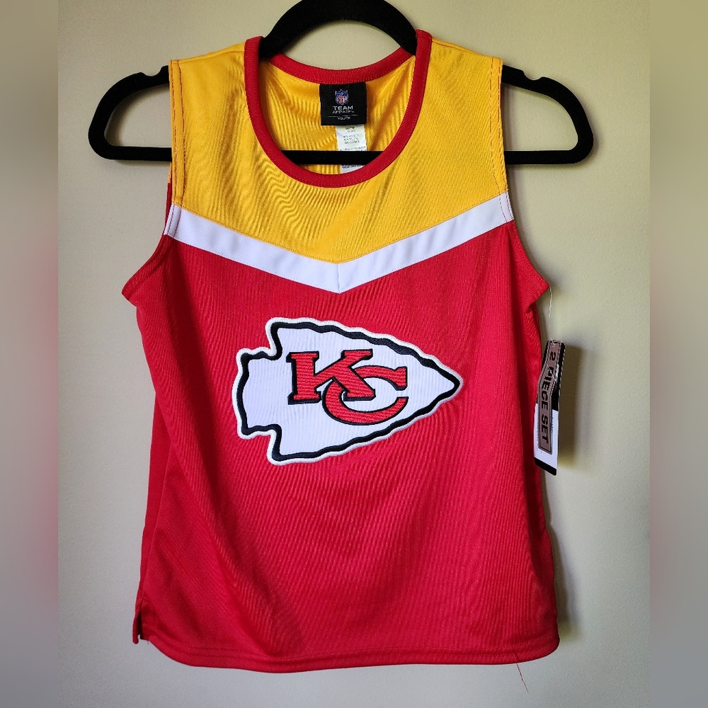 Brand New Kansas City Chiefs Youth Large Cheerleading Top Only